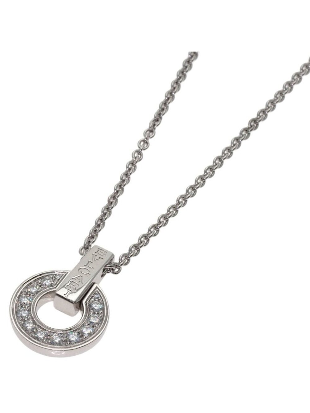 Bvlgari Diamond Necklace 18k White Gold